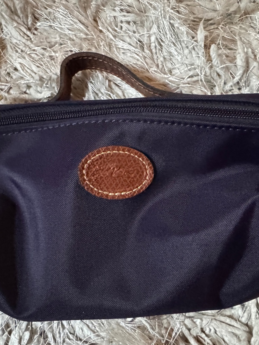Longchamp Le Pliage Cosmetic Case Dark Purple